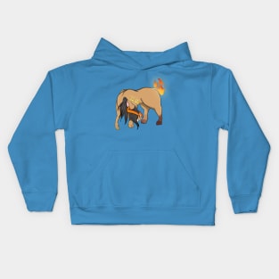 Fire Angel Demon Kids Hoodie